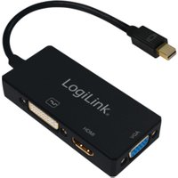LogiLink CV0110 video cable adapter 0.15 m Mini DisplayPort VGA + HDMI