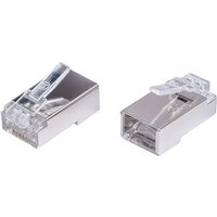 FDL CAT.6A PLUG FOR SHIELDED CABLE - PASS THROUGH (50)