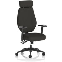 Dynamic Nexus High Back Black Fabric Ergonomic Operator Office Chair