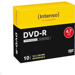 Intenso DVD-R 4.7GB. Printable. 16X 10 Pc(S)