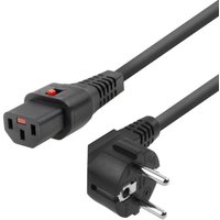 Microconnect MC-SCHC13-5 power cable Black 5 m Power plug type E+F C13
