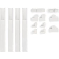 Hama Cable Duct Kit. 4 Pcs. Self-adhesive. 1 m. Incl. Connecting Piece