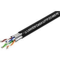 Lanview LVN122445 networking cable Black 500 m Cat6a U/UTP (UTP)