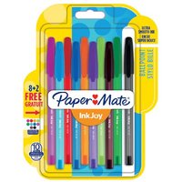 Papermate inkjoy 100 Black. Blue. Green. Red Stick ballpoint pen 8 pc(
