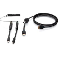 C2G 10ft (3m) 4K HDMI® Premium Cable and Dongle Adapter Ring with Colo