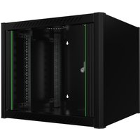 Lanview RWM09U56BL rack cabinet 9U Wall mounted rack Black