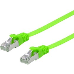 Equip Cat.6A U/Ftp Flat Patch Cable. 0.5M. Green