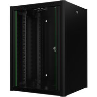 Lanview RWP16U56BL rack cabinet 16U Wall mounted rack Black