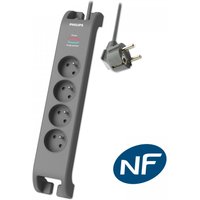 MCL SPN3140A/19 power extension 2 m 4 AC outlet(s) Indoor Grey