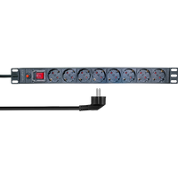 LogiLink 19" PDU 8 x CEE 7/3 socket. with overload protection and