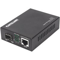 Intellinet Gigabit PoE+ Media Converter. 1 x 1000Base-T RJ45 Port to 1