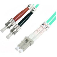 FDL 3M OM3 50/125 LC-ST DLX 2.8mm FIBRE OPTIC CABLE - AQUA