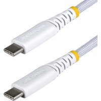 StarTech.com 30cm (1ft) White USB-C Charging Cable. 60W (3A) PD. Dual