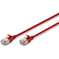 FDL SLIM 2M CAT.6a F-FTP LSZH PATCH CABLE - RED (SNAGPROOF)