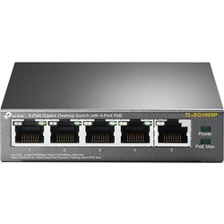 Tp-Link TL-SG1005P Network Switch Unmanaged Gigabit Ethernet (10/100/1000) Power Over Ethernet (Poe) Black