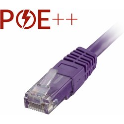 Cablenet 1M Cat6 RJ45 Violet U/Utp Pvc 24AWG Flush Moulded Booted Patc