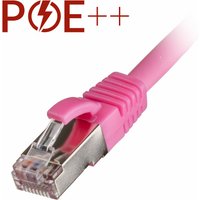 Cablenet 20m Cat6a RJ45 Pink S/FTP LSOH 26AWG Snagless Booted Patch Le