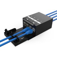 Digitus Consolidation point box. 4-port Keystone modules with intellig