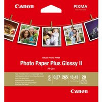 Canon PP-201 Glossy II Photo Paper Plus 5x5" - 20 Sheets