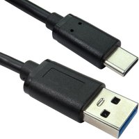 Cables Direct 1M USB AM-CM 10Gbps 3A Antimicrob