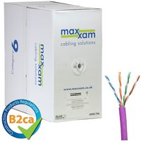 Cablenet Cat6 Violet U/UTP LSOH 23AWG Solid CPR B2ca Cable 305m Reel i