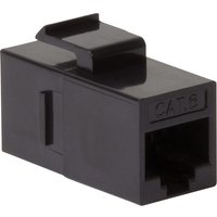 FDL CAT.6 KEYSTONE PASS THROUGH COUPLER MODULE - BLACK