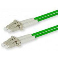 FDL 3M OM3/4 50/125 LC-LC DLX FIBRE OPTIC CABLE - AQUA GREEN