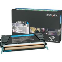 Lexmark C736H1CG Toner-kit cyan return program. 10K pages ISO/IEC 1979