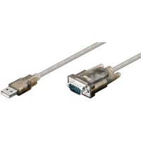 Microconnect 68875 serial cable Transparent 1.5 m USB Type-A VGA (D-Su