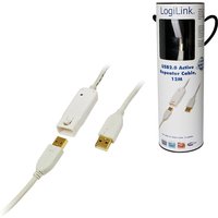 LogiLink 12m USB 2.0 USB cable USB A White
