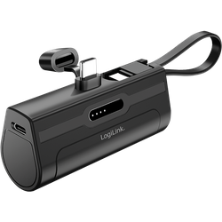 Logilink Mobile Power Bank. Lipo. 4.500 Mah. Built-In USB-C Plug. Blac