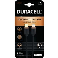 Duracell USB9022A lightning cable Black