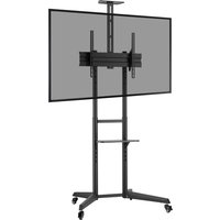 ProperAV Mobile TV Trolley Stand on Wheels for 37"-70" Max L