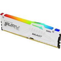 Kingston Technology FURY Beast 16GB 6000MT/s DDR5 CL36 DIMM White RGB EXPO