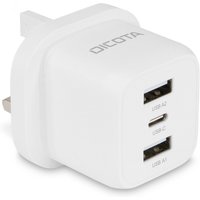 DICOTA D32070 mobile device charger Laptop. Smartphone White AC Fast c