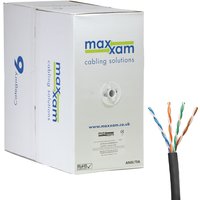 Cablenet Cat6 Black U/UTP LSOH 23AWG Solid CPR Dca Cable 305m Reelex B