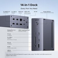 Docking Station CM843 Triple 4K Display 14 Port