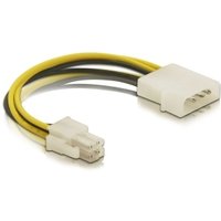 DeLOCK Cable P4 male > Molex 4pin male Multicolour 0.13 m