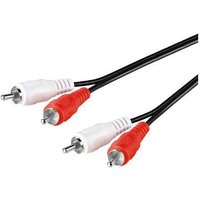 Microconnect AUDCC05 audio cable 0.5 m 2 x RCA Black