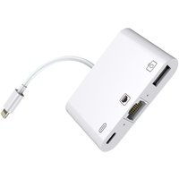 Microconnect LIGHT-HUB2 laptop dock/port replicator White
