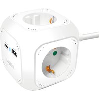 LogiLink LPS283U power extension 1.4 m 4 AC outlet(s) Indoor White