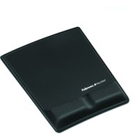 Fellowes Mouse Mat Wrist Support - Health-V Mouse Pad with Antibacteri