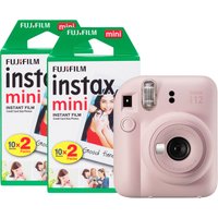 Fujifilm Instax Mini 12 Instant Camera - Blossom Pink - Camera + 40 Sh