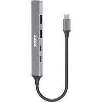 Port Designs 900163 interface hub USB Type-C 5000 Mbit/s Silver
