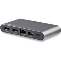 StarTech.com USB C Dock - 4K Dual Monitor DisplayPort - Mini Laptop Do