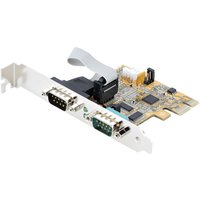 StarTech.com 2-Port PCI Express Serial Card. Dual Port PCIe to RS232 (