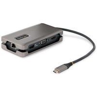 StarTech.com USB-C Multiport Adapter - HDMI/VGA - 4K 60Hz - 3-Port USB