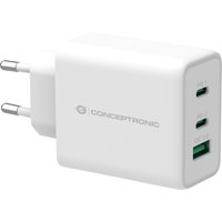 Conceptronic ALTHEA 3-Port 65W GaN USB PD Charger. QC 3.0