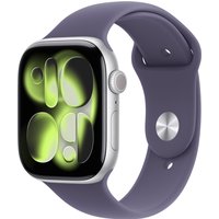 Apple Watch Series 11 GPS 46mm Silver Aluminium Case with Purple Fog S