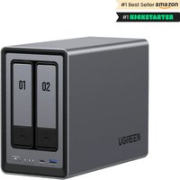 NASync DXP2800 NAS System 2 Bay Compact Intel® N N100 DDR5